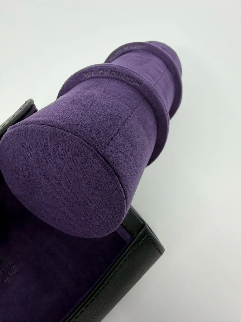 Heritage by WOLF Purple and Black Travel Watch Roll